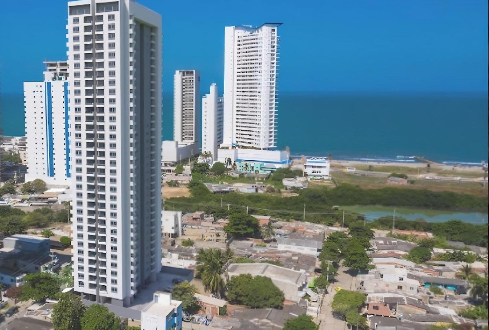 Con 3 Cuartos, 2 Baños, Ac Y Vista Al Mar Cartagena